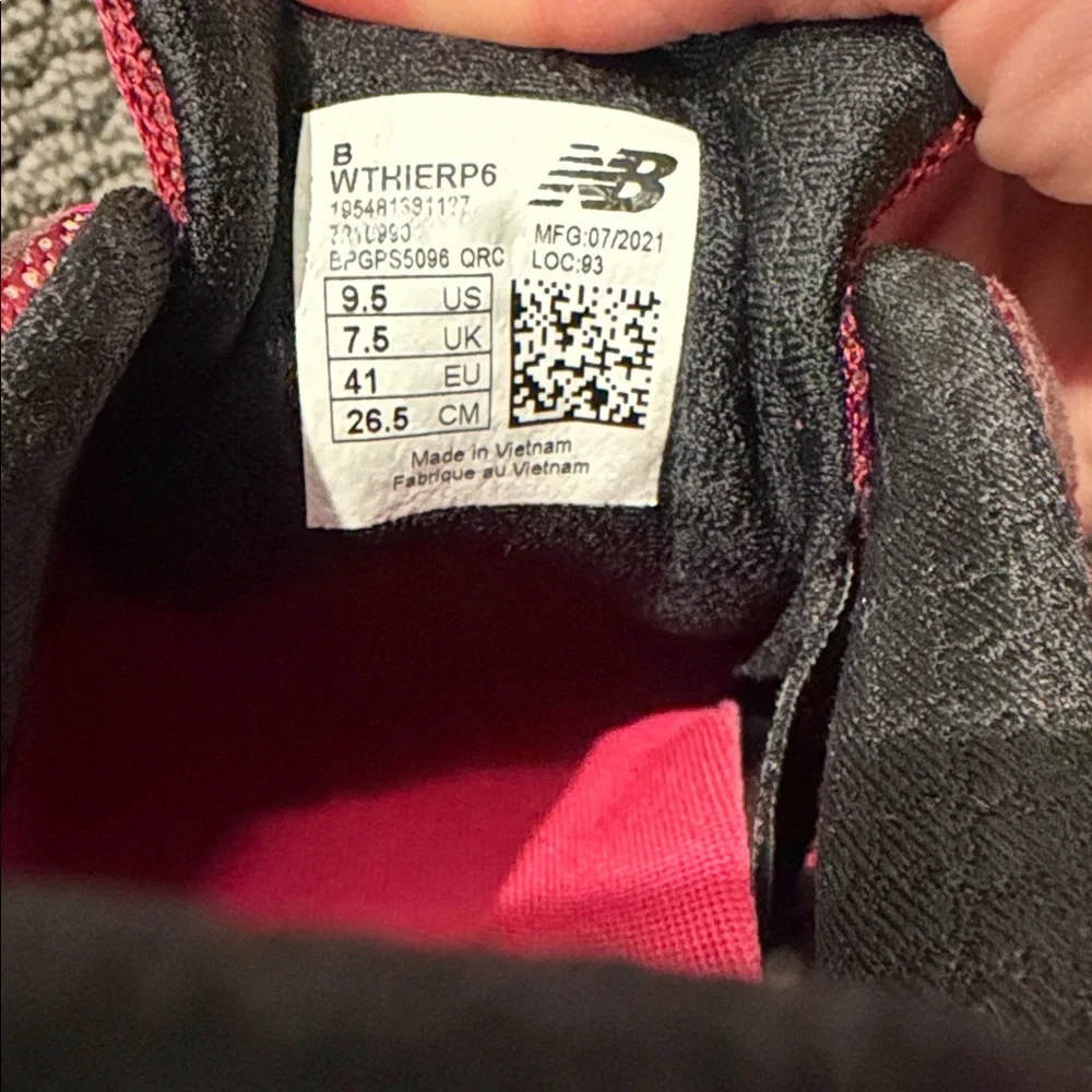 New Balance Women's Burgundy & Hot Pink Athletic Running Shoes - Picture 5 of 5